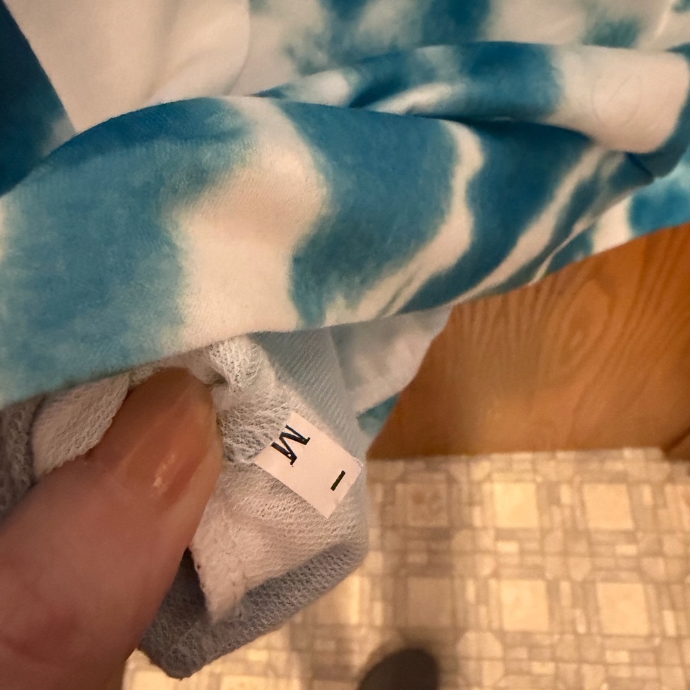 SHEIN Blue Tie-Dye Sweater - Picture 2 of 2